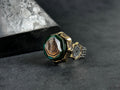 Seal of Solomon Ring: Spiritual Sterling Silver (Kehribar Gemstone)