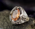 Sultanite Silver Ring, Color Change Gemstone (Men's Statement Jewelry)