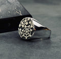Gearwheel Ring: Men's Sterling Silver Statement (Handmade Sizes)