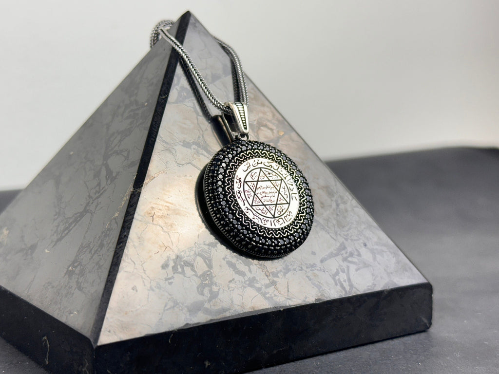 Solomon Seal Pendant: Star of David Necklace - Sterling Silver