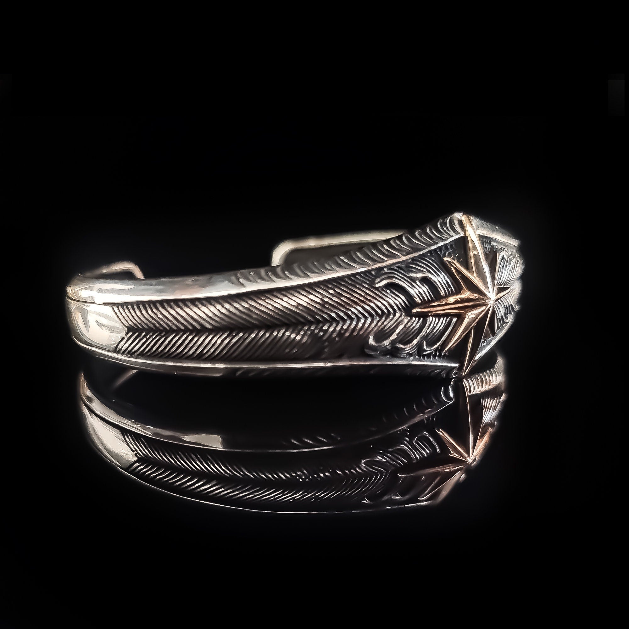 Compass Bracelet: Sterling Silver Handmade - Men's Jewelry
