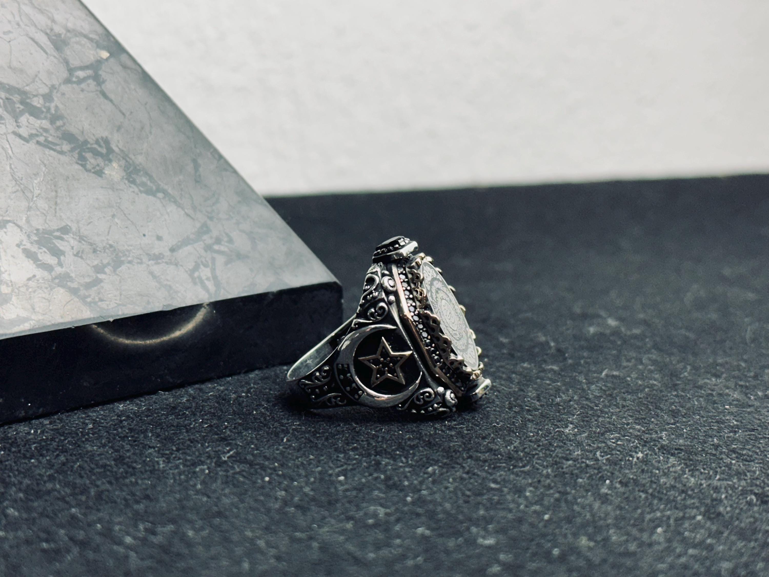 Surah Inshirah Ring: Sterling Silver - Handmade Arabic Script