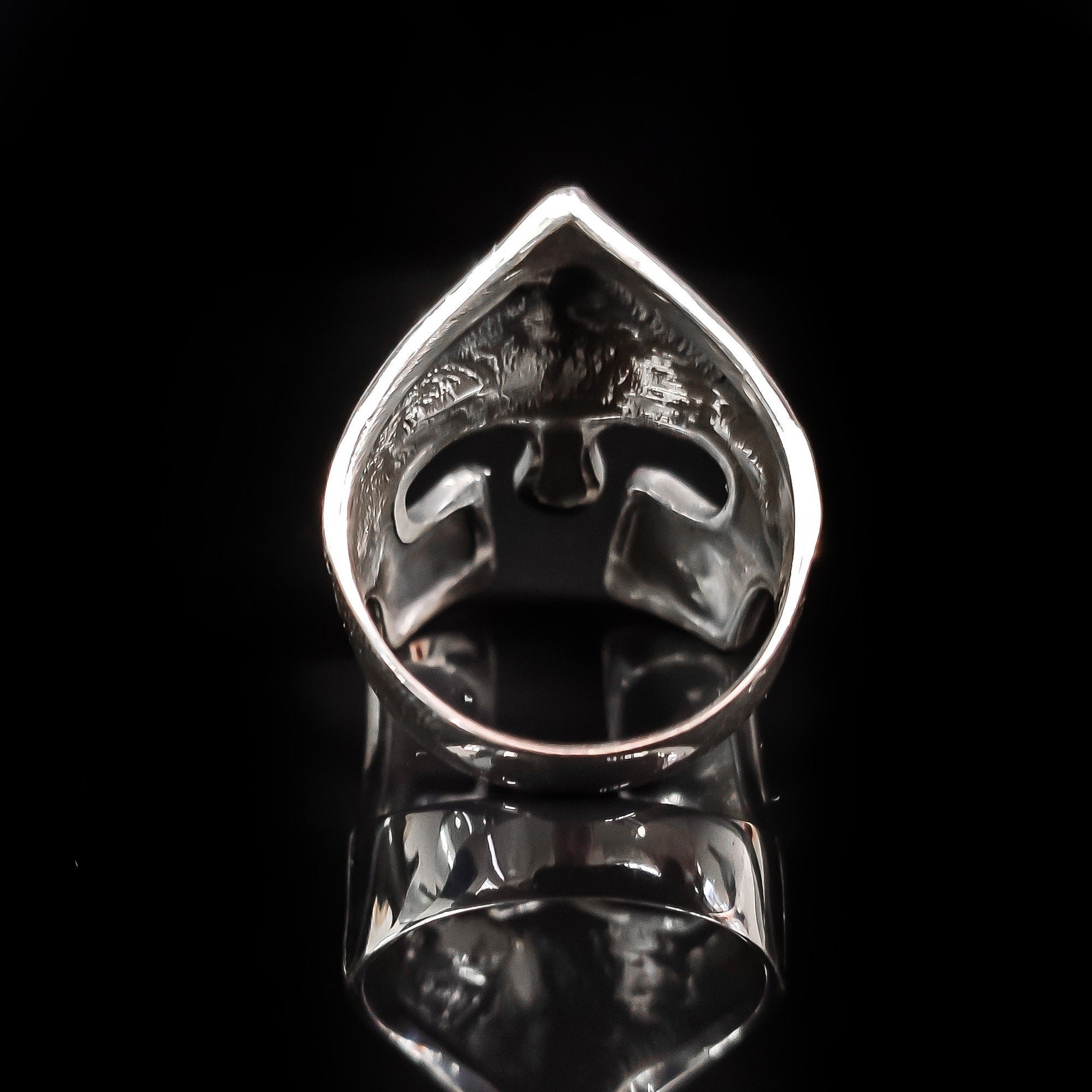 Spartan Helm Ring: Sterling Silver Warrior Design (Handmade)