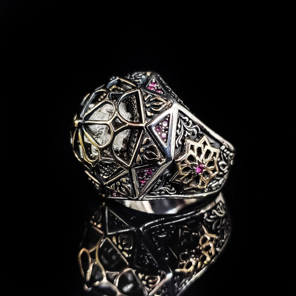 Taj Mahal Ring: Handmade Sterling Silver Statement (Men's Size Available)