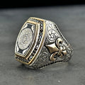 Surah al-Inshirah Silver Ring - Handmade Islamic Prayer Jewelry