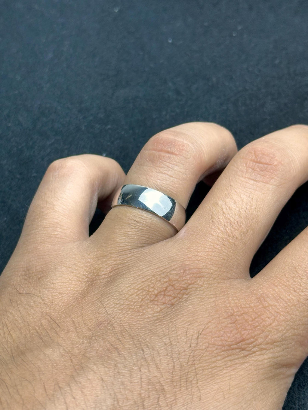 Sterling Silver Couple Ring Set - Personalized Wedding Bands