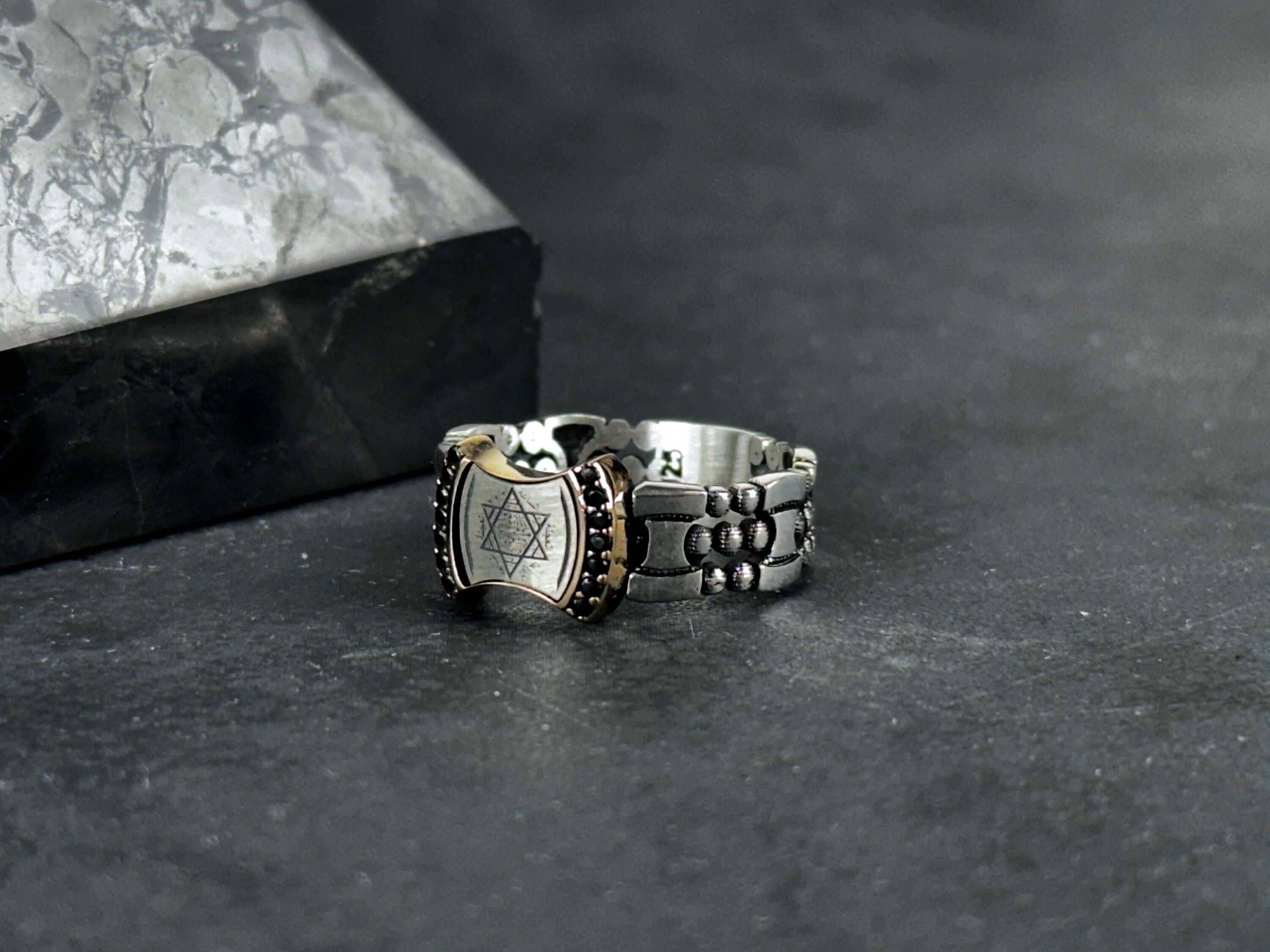 Solomon King Ring: Minimalist Sterling Silver - Handmade Modern Style