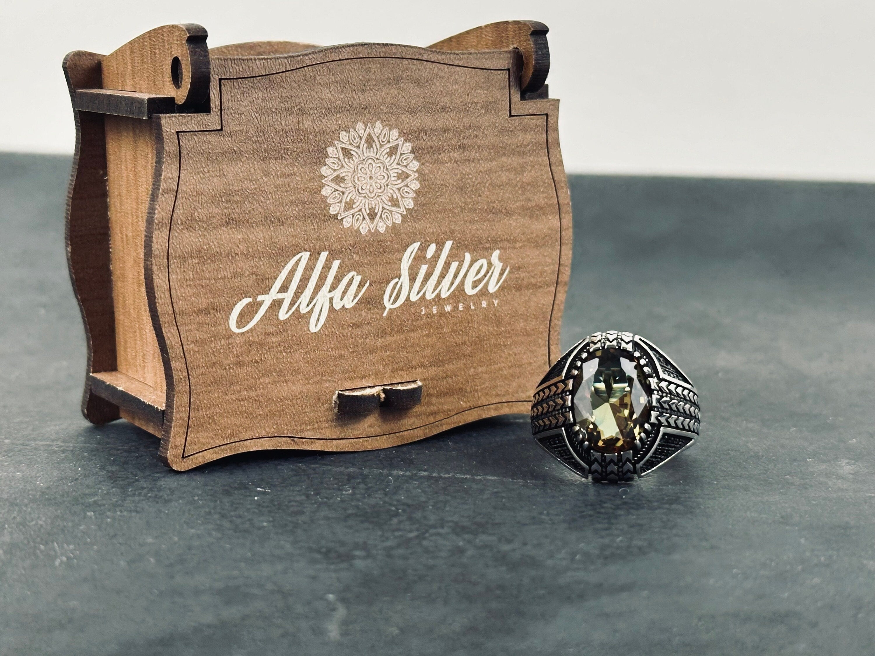 Diaspore Gemstone Ring, Sterling Silver, Color-Shift Sultanit (Handmade)