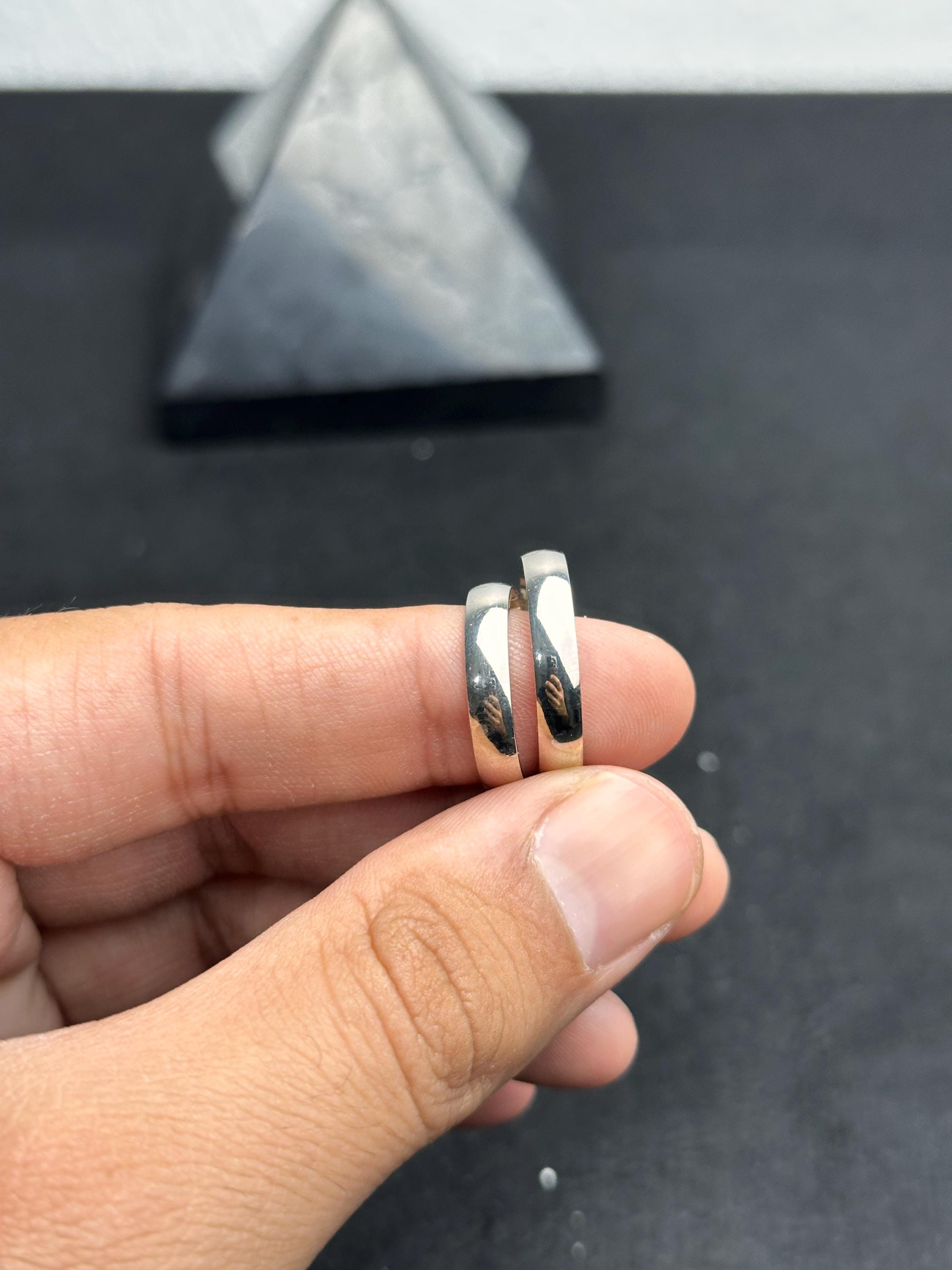 Personalized Sterling Silver Couple Rings: Adjustable Promise Rings