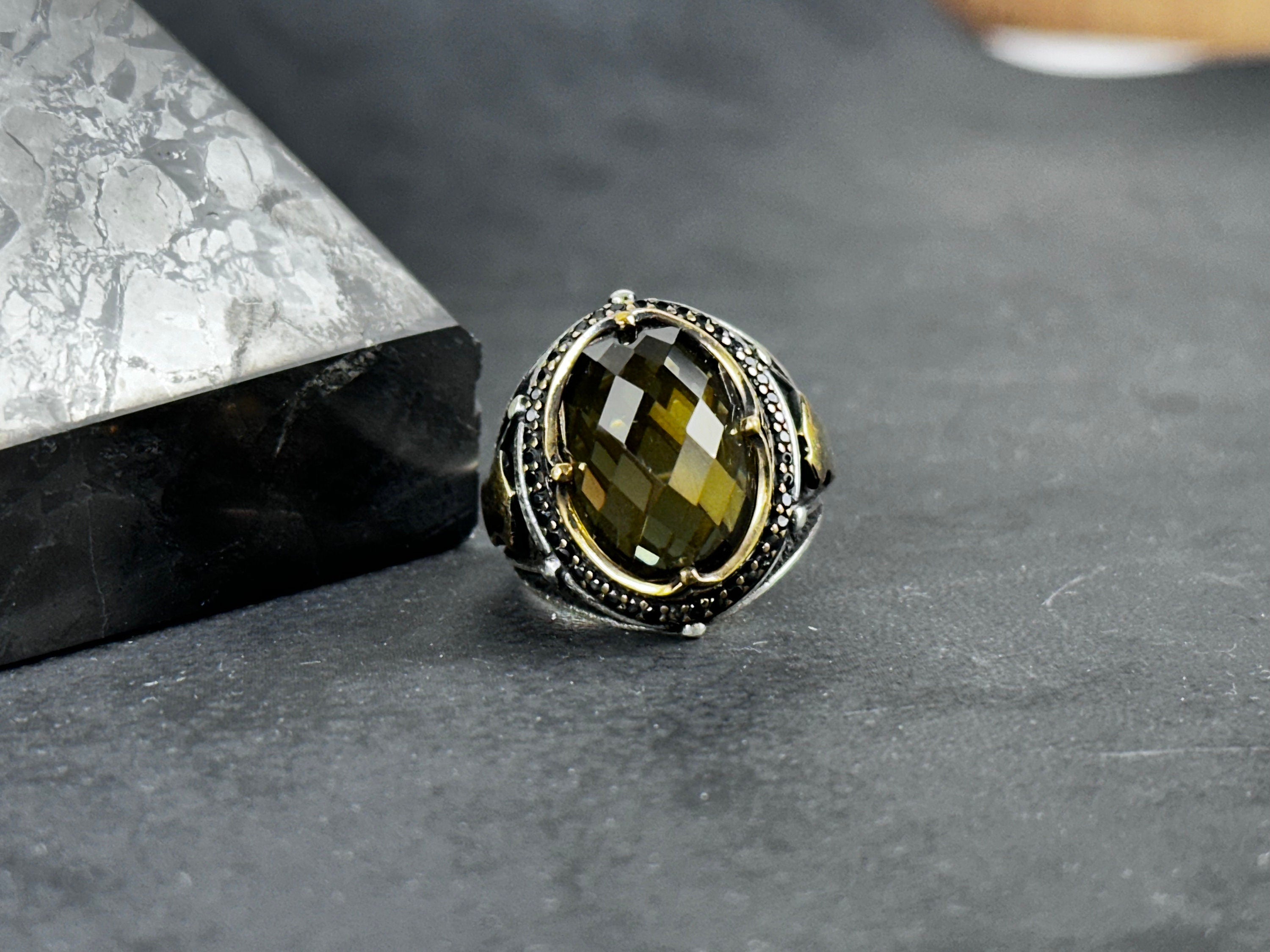 Color Change Diaspore Ring: Sterling Silver, Unique Gemstone