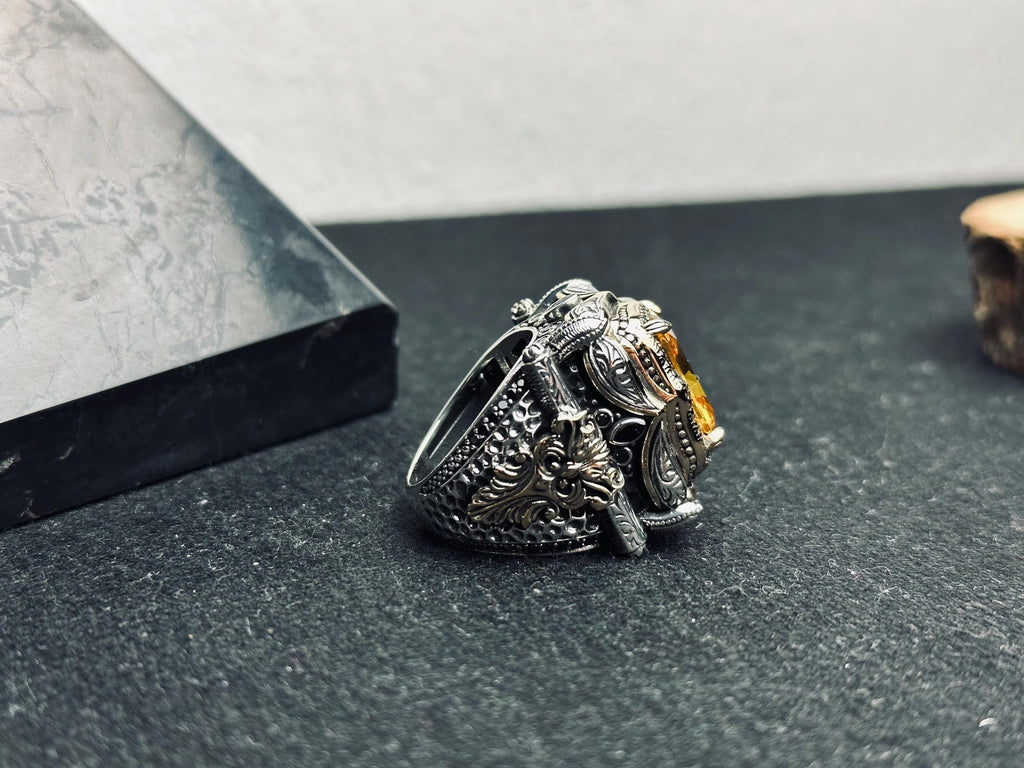 Sultanit Sterling Silver Ring: Color Change Gemstone, Handmade