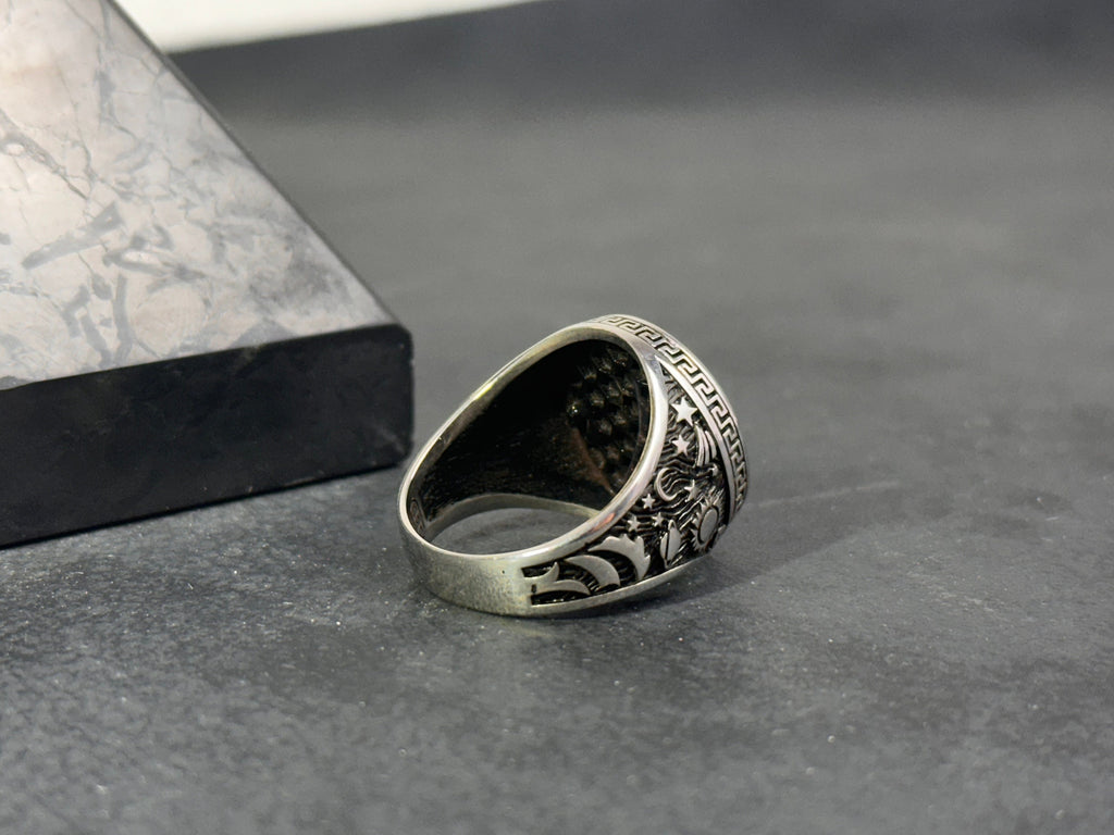 Sagittarius Zodiac Ring: Sterling Silver Celestial Design - Dainty Style