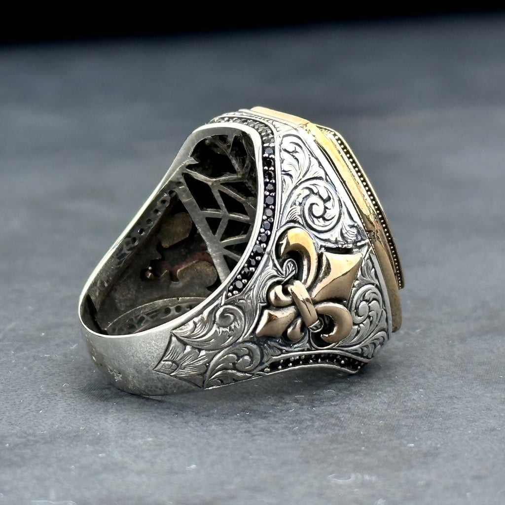Surah al-Inshirah Silver Ring - Handmade Islamic Prayer Jewelry