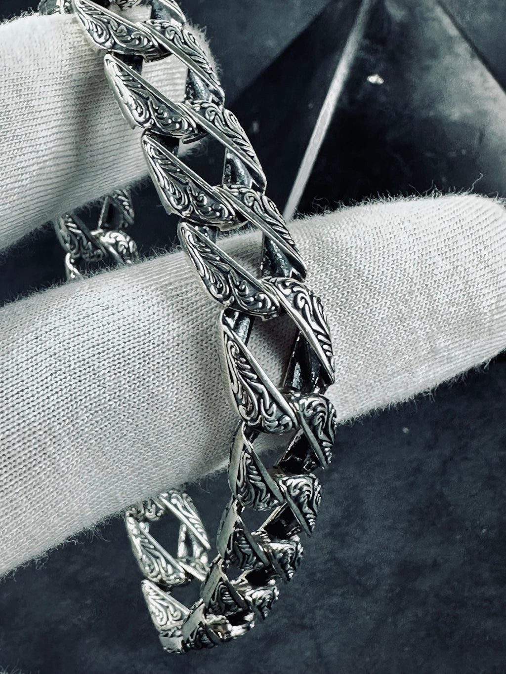 Sterling Silver Chain Bracelet: Handmade, Removable Design