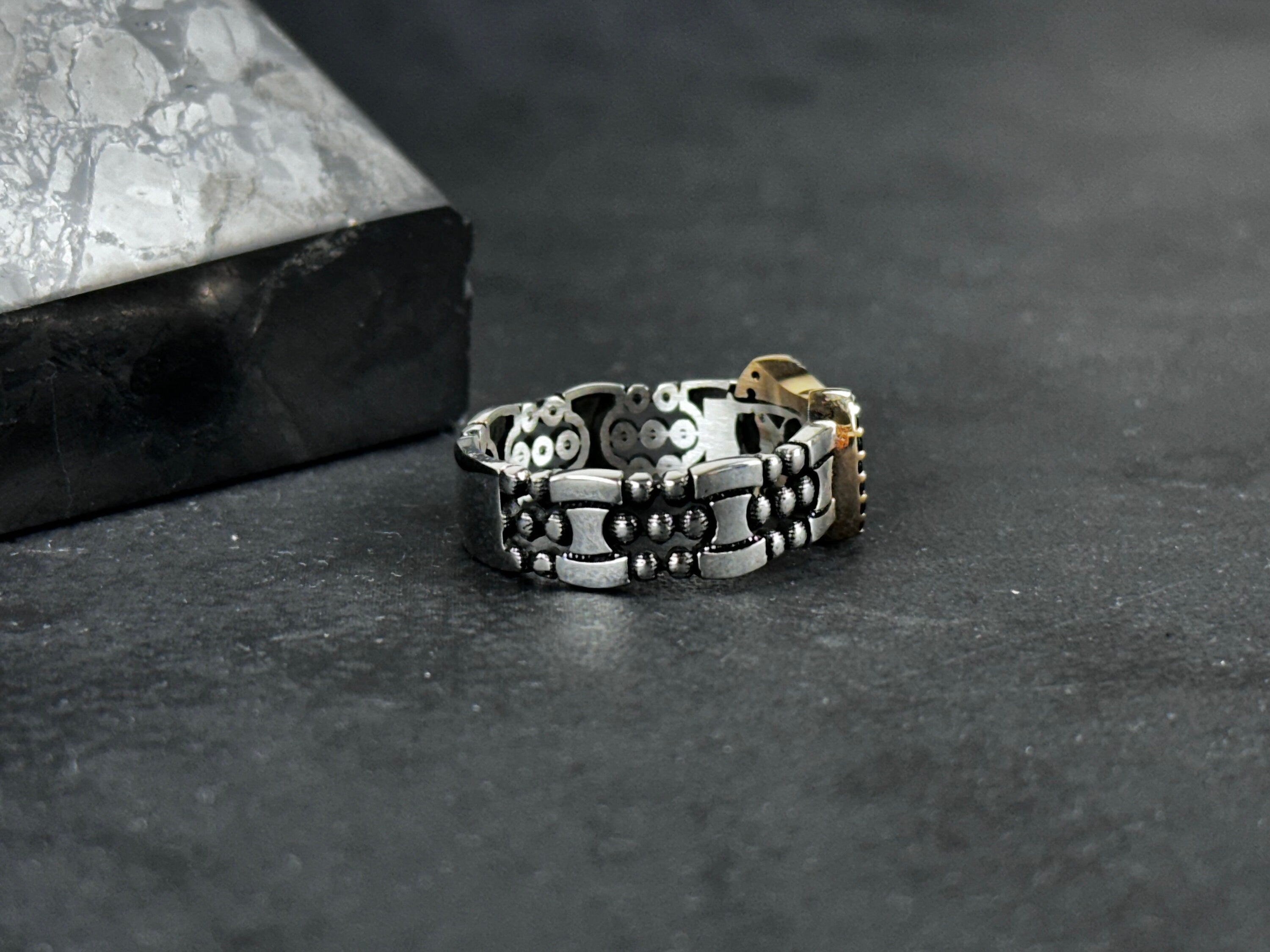 Solomon King Ring: Minimalist Sterling Silver - Handmade Modern Style