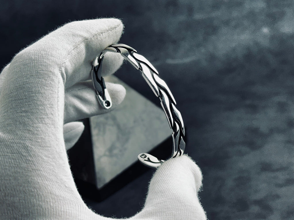 Sterling Silver Tree of Life Bracelet: Handmade, Adjustable Design